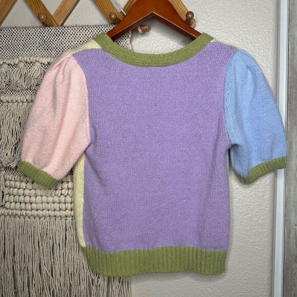 SO Color-Black Pastel Cardigan Sweater (XS) - Picture 2 of 4